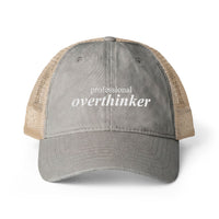 Professional Overthinker | Funny Embroidered Trucker Hat